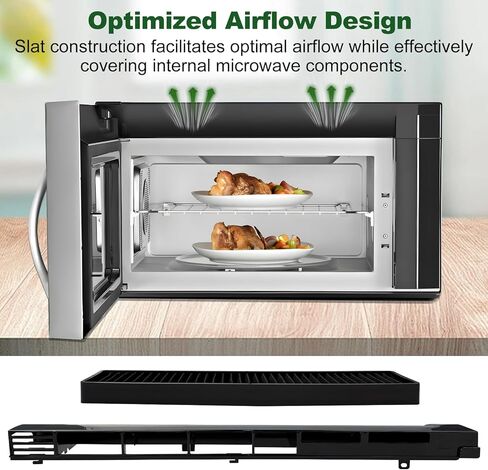 MDX61912701 Microwave Oven Top Vent Grille, Grille-Vent for Kenmore replaces 2119394 AH3535252 EA3535252 in Kuwait