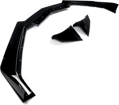 Front Lip Compatible with Chevrolet Corvette C8 Z51 2020-2023 Front Splitter ZR1 Style Glossy Black in Saudi Arabia