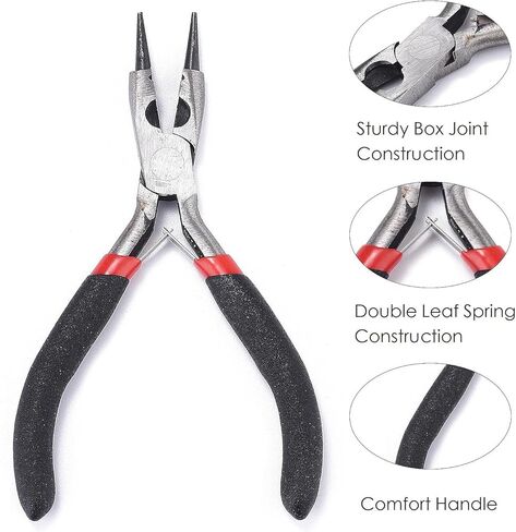 1pc Round Nose Pliers with Wire Cutter for Jewelry Making Repair Bending Tools Carbon Steel Jewelry Pliers for DY Crafting Wire Forming Side Cutters in Saudi Arabia