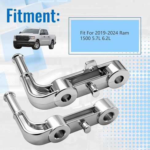 مجموعة دعم كاتم صوت العادم - متوافقة مع 2019-2025 Ram 1500 - الجانب الأيسر والأيمن - تحل محل 68395841AA و68275662AB - سبائك الألومنيوم شديدة التحمل in Saudi Arabia