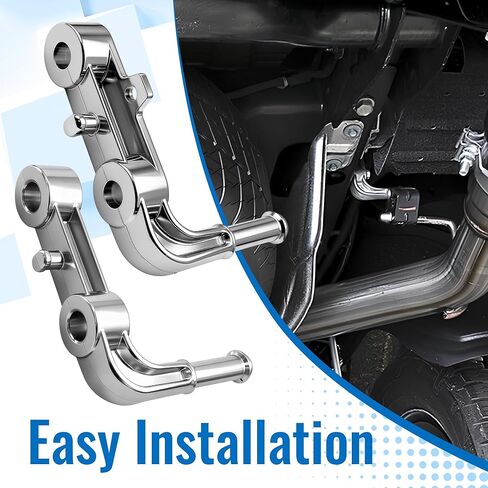 مجموعة دعم كاتم صوت العادم - متوافقة مع 2019-2025 Ram 1500 - الجانب الأيسر والأيمن - تحل محل 68395841AA و68275662AB - سبائك الألومنيوم شديدة التحمل in Saudi Arabia