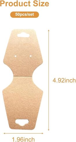 50PCS Jewelry Display for Vendors – Self-Adhesive Bracelet Holder and Bracelet Display Cards for Necklaces, Earrings, and Accessories, Hanging Jewelry Packaging for Craft Fairs and Stores in Saudi Arabia