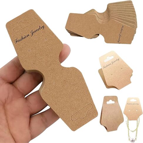50PCS Jewelry Display for Vendors – Self-Adhesive Bracelet Holder and Bracelet Display Cards for Necklaces, Earrings, and Accessories, Hanging Jewelry Packaging for Craft Fairs and Stores in Saudi Arabia