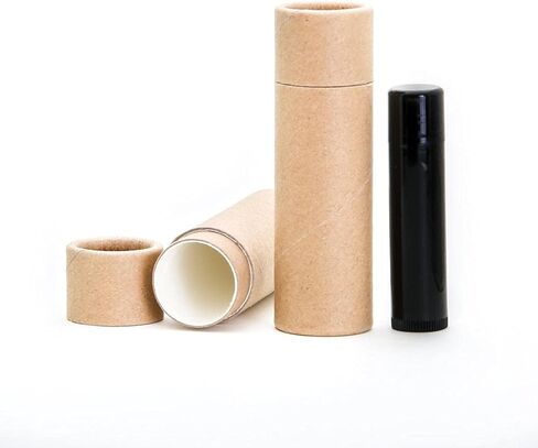 1 OZ Kraft Brown Paperboard Cosmetic/Lotion/Lip Balm/Deodorant Tubes (50) in Saudi Arabia