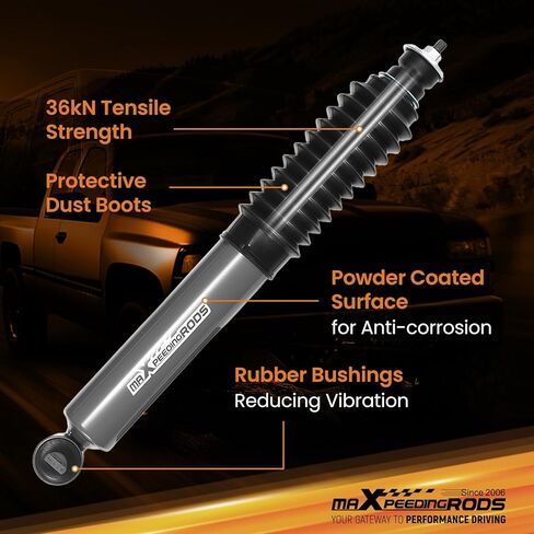 maXpeedingrods 0.5-2" Front Shocks for Chevy Silverado 1500/GMC Sierra 1500 Classic RWD 1999-2007, G1 Series Upgraded in Saudi Arabia