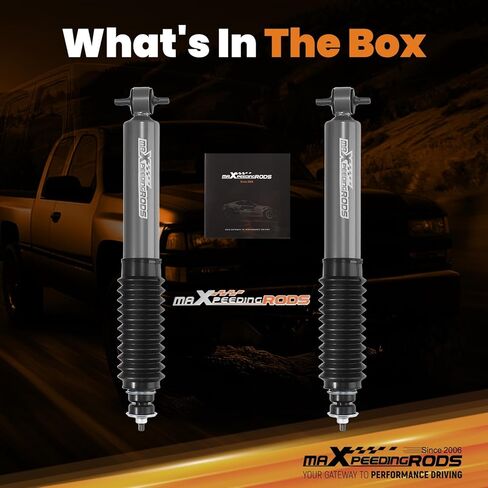 maXpeedingrods 0.5-2" Front Shocks for Chevy Silverado 1500/GMC Sierra 1500 Classic RWD 1999-2007, G1 Series Upgraded in Saudi Arabia