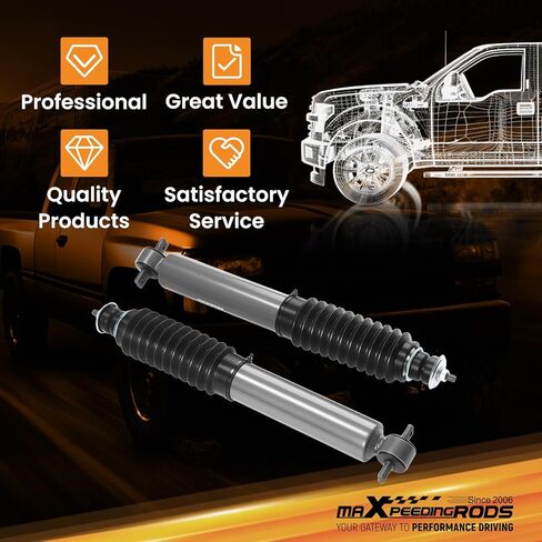 maXpeedingrods 0.5-2" Front Shocks for Chevy Silverado 1500/GMC Sierra 1500 Classic RWD 1999-2007, G1 Series Upgraded in Saudi Arabia