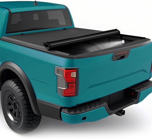 غطاء سرير شاحنة ناعم قابل للطي متوافق مع سرير 2017-2025 Ford F250 F350 F450 Super Duty 6.8ft (82")، مقاوم للماء، شديد التحمل، سهل التركيب in Kuwait