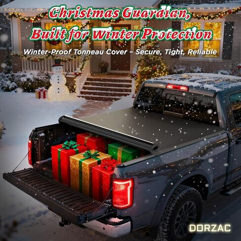 غطاء سرير شاحنة ناعم قابل للطي متوافق مع سرير 2017-2025 Ford F250 F350 F450 Super Duty 6.8ft (82")، مقاوم للماء، شديد التحمل، سهل التركيب in Kuwait