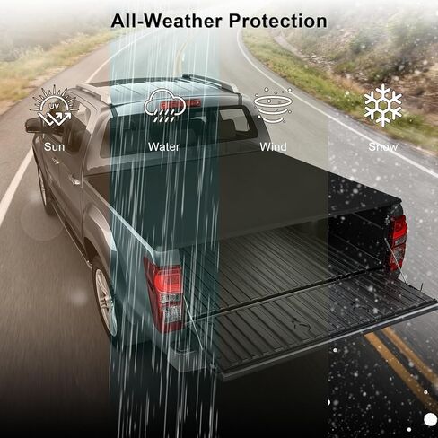غطاء سرير شاحنة ناعم قابل للطي متوافق مع سرير 2017-2025 Ford F250 F350 F450 Super Duty 6.8ft (82")، مقاوم للماء، شديد التحمل، سهل التركيب in Kuwait