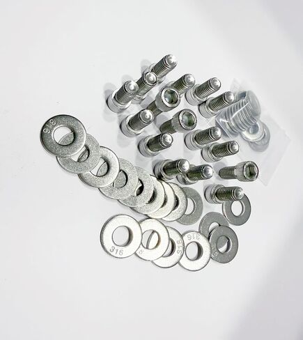 مجموعة مسامير رأس ألين 3/8 بوصة × 3/4 بوصة لكتلة صغيرة SBC Ford 260 289 302 351W 351C 5.0L رؤوس تثبيت على رؤوس الأسطوانات من الفولاذ المقاوم للصدأ in Saudi Arabia