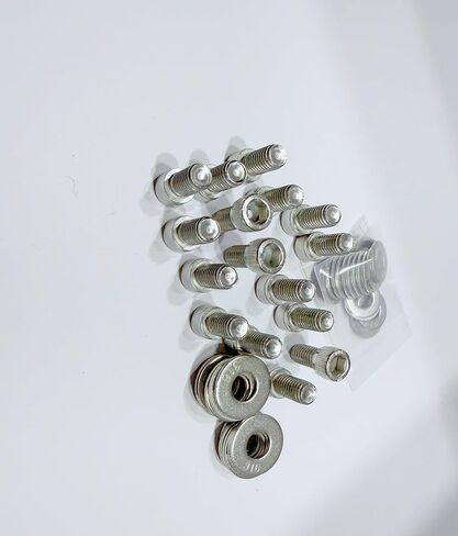مجموعة مسامير رأس ألين 3/8 بوصة × 3/4 بوصة لكتلة صغيرة SBC Ford 260 289 302 351W 351C 5.0L رؤوس تثبيت على رؤوس الأسطوانات من الفولاذ المقاوم للصدأ in Saudi Arabia