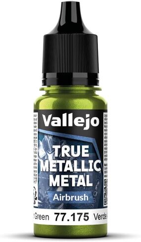 Vallejo - Amber Green Airbrush | True Metallic Metal TMM | Acrylic Colors for Painting Metal Effects on Fantasy, Historical, and Wargaming Miniatures | 18 ml (0.6 fl.oz.) in Saudi Arabia