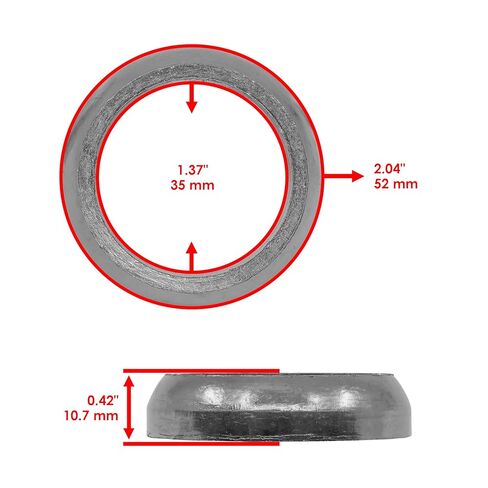 Caltric Muffler Resonator Donut Gasket Compatible with Arctic Cat Zrt 800 Zrt800 Zr-T800 1995-2001 in Saudi Arabia