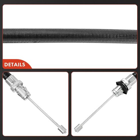 A-Premium Rear Driver Side Parking Brake Cable Assembly Compatible with Dodge Models: Dakota 2000 2001 2002, 4WD - Replace# 52009872AA, 52009872AB in Saudi Arabia