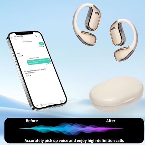 AI Translation Earbuds – Real-Time Language Translator with Bluetooth 5.4, 144 Languages, Noise-Cancelling, Ergonomic Design for Travel, Business & Learning, iOS & Android Compatible（Black） in Saudi Arabia