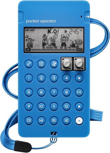 teenage engineering CA-X Silicone Pro-Case for Pocket Operator PO-128 Mega Man Live Synthesizer and Sequencer (Blue) in Kuwait