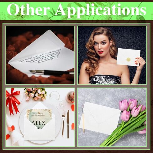 50 عبوة 5 × 7 مظاريف لؤلؤية، مظاريف لامعة ذاتية اللصق مقاس A7، مع غطاء على شكل حرف V لبطاقات التهنئة، وأظرف دعوة لحفلات الزفاف، والتخرج، وحفلات استقبال المولود الجديد، والحفلات (أبيض لؤلؤي ثلجي) in Kuwait