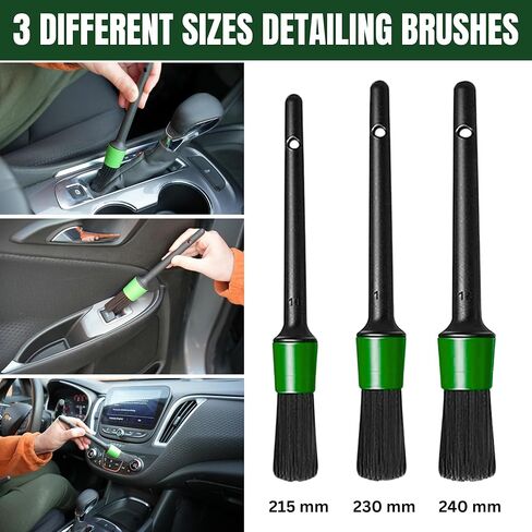 26 Pcs Car Detailing Kit – Complete Interior & Exterior Car Cleaning Set with Drill Brush Attachments, Detailing Brushes, Wheel & Tire Brush, Microfiber Towels, Wash Mitt, Pet Hair Remover in Saudi Arabia