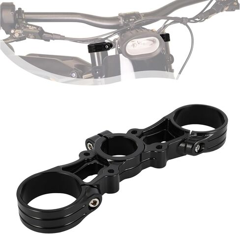 Top Triple Tree Clamp for Surron Light Bee,CNC Dirt Bike Upper Triple Mount for Sur Ron Light Bee X and S Electric Bike - Black in Saudi Arabia