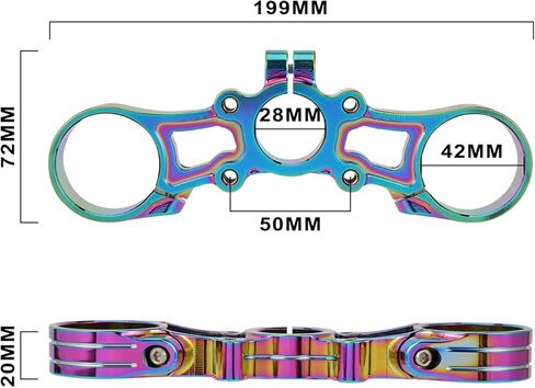 Top Triple Tree Clamp for Surron Light Bee,CNC Dirt Bike Upper Triple Mount for Sur Ron Light Bee X and S Electric Bike - Black in Saudi Arabia