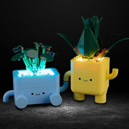 Vaodest Led Light لمجموعة Lego 10349 النباتية مجموعة النباتات السعيدة، التصميم والتكوين المتوافق مع الطراز 10349 (إضاءة LED فقط، وليس مجموعة مكعبات البناء) in Kuwait