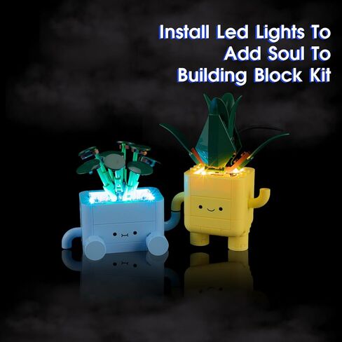Vaodest Led Light لمجموعة Lego 10349 النباتية مجموعة النباتات السعيدة، التصميم والتكوين المتوافق مع الطراز 10349 (إضاءة LED فقط، وليس مجموعة مكعبات البناء) in Kuwait