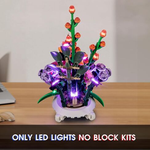 Vaodest Led Light for Lego 10349 Botanical Collection Happy Plants Set,Design and Configuration Compatible with Model 10349(Led Light Only, Not Building Block Kit) in Saudi Arabia