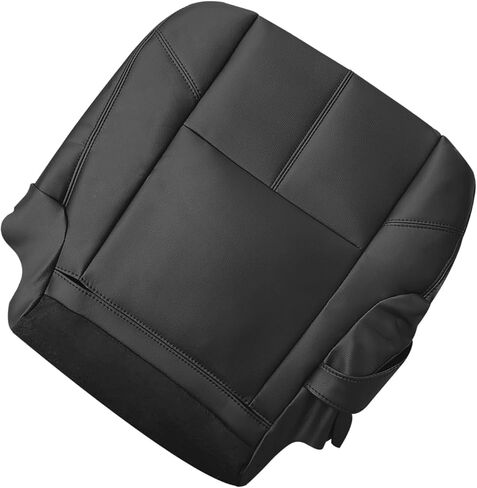 2nd Row Driver Top Back Leather Seat Cover, Replacement Tan Second Row Driver Side Seat Cover Compatible with Chevy Suburban 50/50 Captain Chairs/with GMC Sierra 1500 2500HD 3500HD 2007-2014 in Saudi Arabia