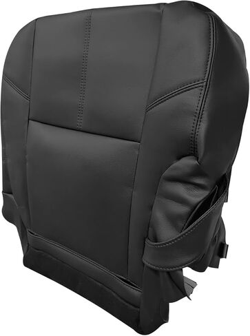 2nd Row Driver Top Back Leather Seat Cover, Replacement Tan Second Row Driver Side Seat Cover Compatible with Chevy Suburban 50/50 Captain Chairs/with GMC Sierra 1500 2500HD 3500HD 2007-2014 in Saudi Arabia