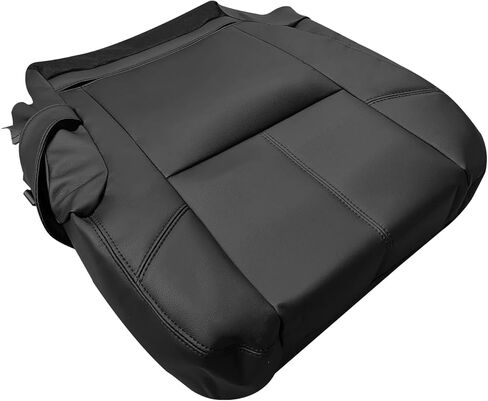 2nd Row Driver Top Back Leather Seat Cover, Replacement Tan Second Row Driver Side Seat Cover Compatible with Chevy Suburban 50/50 Captain Chairs/with GMC Sierra 1500 2500HD 3500HD 2007-2014 in Saudi Arabia