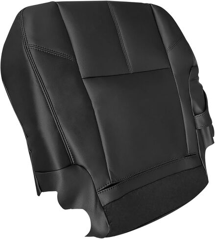 2nd Row Driver Top Back Leather Seat Cover, Replacement Tan Second Row Driver Side Seat Cover Compatible with Chevy Suburban 50/50 Captain Chairs/with GMC Sierra 1500 2500HD 3500HD 2007-2014 in Saudi Arabia