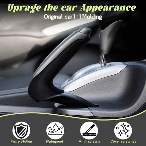 غطاء مقبض فرامل اليد متوافق مع Honda Civic 2006-2011 47115-SNA-A82Z مقبض فرامل الطوارئ باللون الفضي in Kuwait