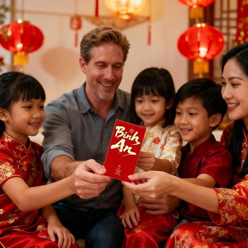 40 Pack Vietnamese New Year Red Envelopes (Li Xi/Hong Bao) for Money, Lunar New Year Cash Gift Envelopes, 40 Traditional Designs, 6.37 x 3.54 Inches in Saudi Arabia