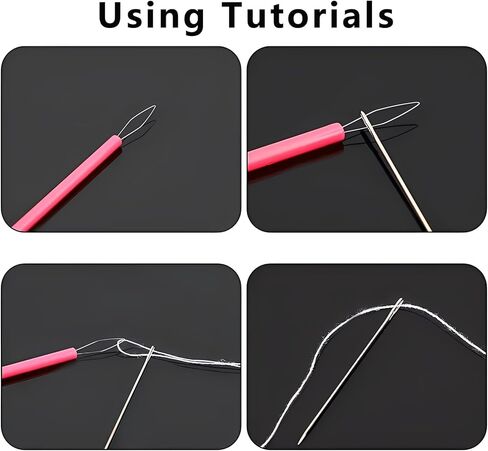 Set of 10 Needle Threaders Tool Cylindrical Handle for Hand Sewing Embroidery Cross Stitch Beading Threading DIY(Multicolor) in Saudi Arabia