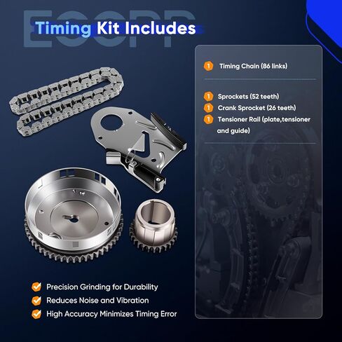 ECCPP Timing Chain Kit for Chrysler for Dodge for Jeep 300 Challenger Charger Grand Cherokee Aspen Durango Magnum Ram 1500 Ram 2500 Ram 3500 Commander 5.7L 6.1L in Saudi Arabia