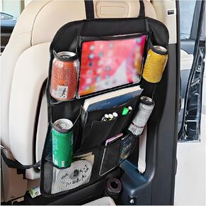 Car Seat Back Organizer, Auto Multi-Pockets Backseat Storage Bag with Tablet Holder, Waterproof Oxford Cloth Seat Back Protector Kick Mat for Most Vehicles, Car Accessories (Style B) in Saudi Arabia