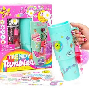 Just My Style Color Your Own Water Bottle, Includes Markers & Gemstones, Personalized Craft Kit for Kids, DIY Decorating, Gift for Girls in Kuwait