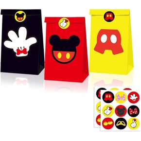 JAMNSY 24Pcs Cartoon Mouse Gift Box, Cute Party Favor Candy Boxes with Handles, for Boys and Girls Birthday Party Gift Giving & Decorations Supplies - 3 Styles in Kuwait