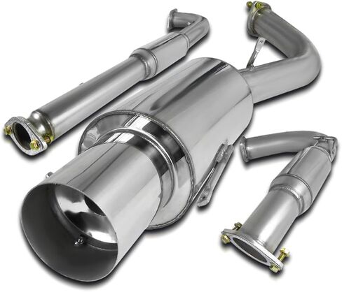 Spec-D Tuning Catback Exhaust System Stainless Steel Compatible with 1995-1999 Mitsubishi Eclipse GST 2.0L Turbo in Saudi Arabia