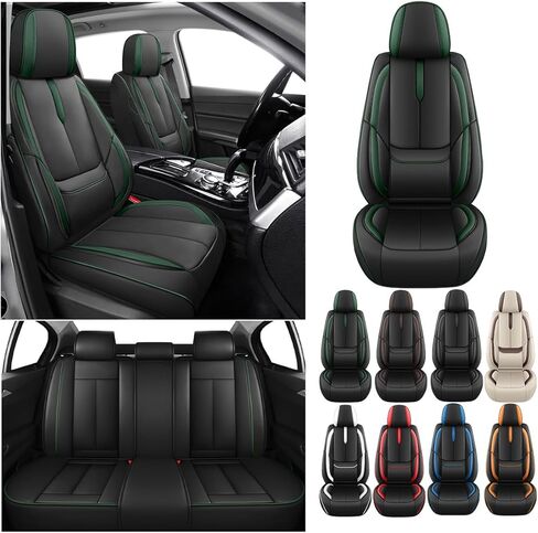 أغطية مقاعد السيارة YuCen مناسبة لسيارة Nissan Rogue 2010-2026 واقي مقعد جلدي مقاوم للماء وجيد التهوية، متوافق مع الوسادة الهوائية، سهل التركيب والتنظيف من الداخل التلقائي المتين (5 مقاعد، أسود وبني، ستاندرد) in Kuwait