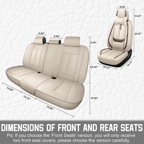 أغطية مقاعد السيارة YuCen مناسبة لسيارة Nissan Rogue 2010-2026 واقي مقعد جلدي مقاوم للماء وجيد التهوية، متوافق مع الوسادة الهوائية، سهل التركيب والتنظيف من الداخل التلقائي المتين (5 مقاعد، أسود وبني، ستاندرد) in Saudi Arabia