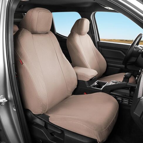أغطية مقاعد مخصصة تناسب Toyota Tundra 2022 2023 2024 2025 2026 CrewMax/DoubleCab SR,SR5 - غطاء مقعد مموه من القماش المقاوم للماء مجموعة كاملة (تمويه القصب) in Saudi Arabia