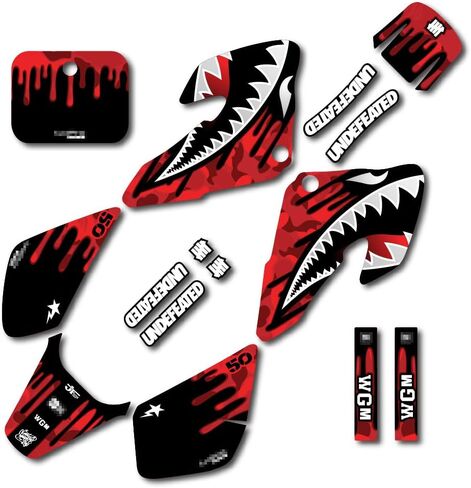 مجموعة رسومات Red Savage Racing متوافقة مع مجموعة ملصقات 00-03 XR50 XR 50 in Kuwait