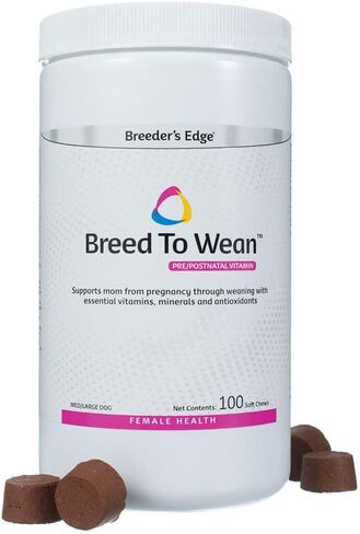 Breeder's Edge Breed to Wean Pre/Postnatal Vitamin for Cats/Small Dogs- 100 ct in Kuwait