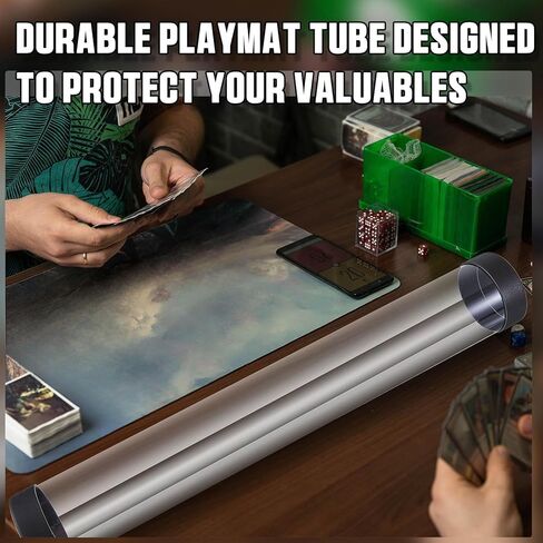 4 قطعة أنبوب Playmat أنبوب TCG الفني مع غطاء أسود 16.14 بوصة MTG حصيرة أنبوب واضح تلعب حصيرة أنبوب لألعاب TCG MTG in Saudi Arabia
