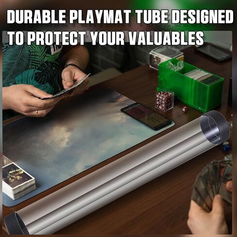 4 قطعة أنبوب Playmat أنبوب TCG الفني مع غطاء أسود 16.14 بوصة MTG حصيرة أنبوب واضح تلعب حصيرة أنبوب لألعاب TCG MTG in Saudi Arabia