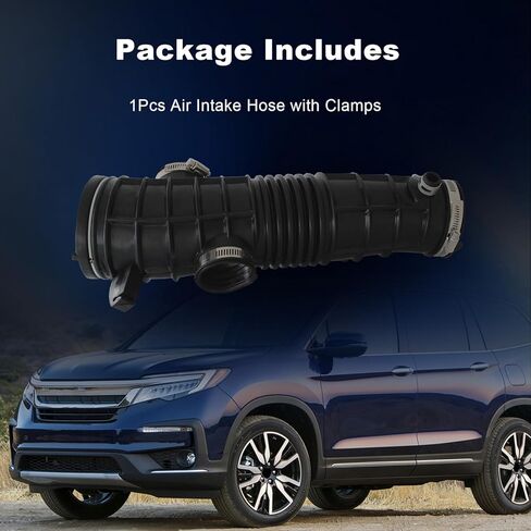 AUCERAMIC Engine Air Intake Hose with Clamps Fit for 2001-2002 Acura MDX, 2003-2004 Honda Pilot V6 3.5L Replaces 696-164 17228PGKA00 17228-PGK-A00 in Saudi Arabia