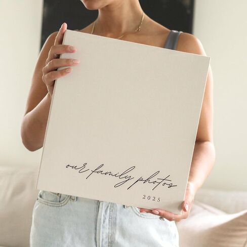 ألبوم صور عائلي صور مقاس 4 × 6 - كتاب صور كتان كبير 400 جيوب أفقية ورأسية - كتاب ذاكرة سجل القصاصات المخصص للطفل، والأطفال، والعطلات، والأزواج، والذكرى السنوية in Kuwait