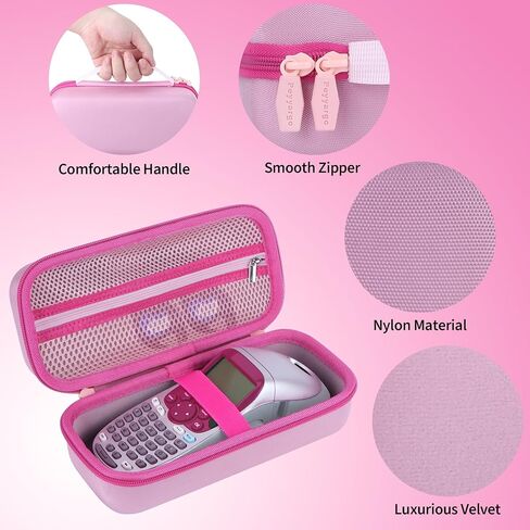 Storage Case Compatible with DYMO LetraTag 100H / 100H Plus Handheld Label Maker for Office or Home (Pink) in Saudi Arabia